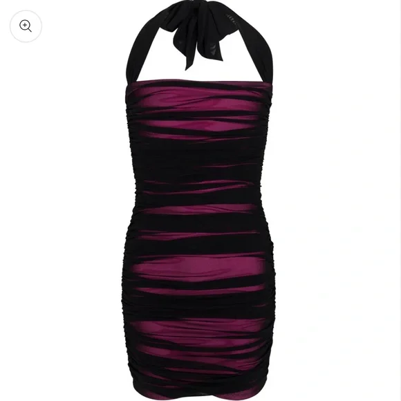 Mia Mesh Dress - Black and Pink - Picture 2 of 4